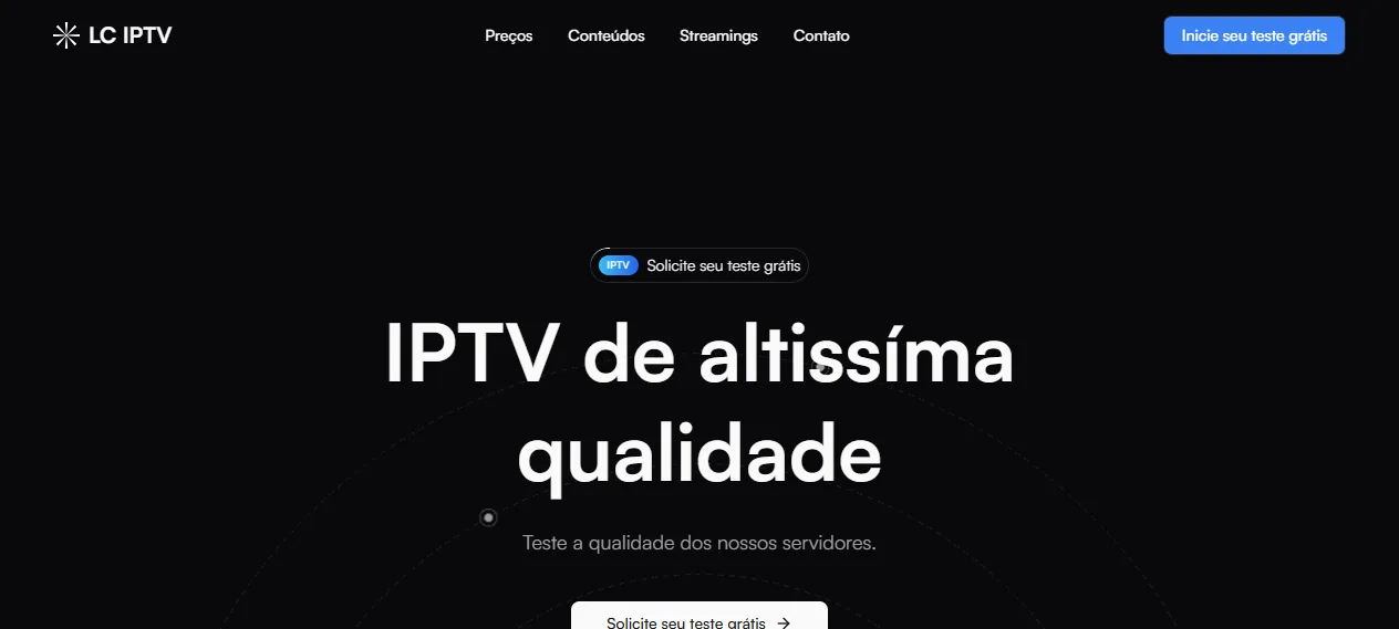 Landing page responsiva LC IPTV